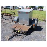 Single Axle Trailer with Mounted Generator