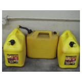 Three Diesel Fuel Cans 5 Gallons