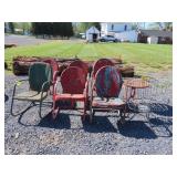 Selection of Vintage Mid Century Metal Lawn Chairs