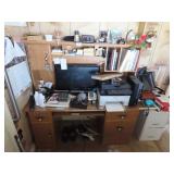 Computer Desk Computer and Contents