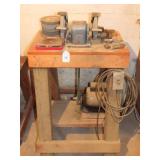 Dual Wheel Grinder on Stand
