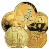 1 Oz Gold Coin - .999 Pure, Random Design 1 Oz Gold Coin - .999 Pure, Random Design