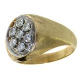 14kt Gold Gent's Oval 1/2 ct Diamond Ring *Heavy 14kt Gold Gent's Oval 1/2 ct Diamond Ring *Heavy