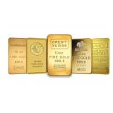 10oz - .999 Fine Gold Bar 10oz - .999 Fine Gold Bar