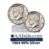 1964 Kennedy 90% Silver Half Dollar 1964 Kennedy 90% Silver Half Dollar