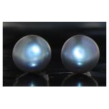 Genuine Gray Freshwater Pearl Earrings Genuine Gray Freshwater Pearl Earrings