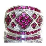 Elegant 2.84 ct Ruby & Diamond Dinner Ring Elegant 2.84 ct Ruby & Diamond Dinner Ring