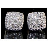 Cushion Cut Diamond Earrings Cushion Cut Diamond Earrings