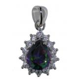 Pear Cut 2.84 ct Mystic Rainbow Topaz Pendant Pear Cut 2.84 ct Mystic Rainbow Topaz Pendant