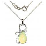 Quality Opal Cat Necklace Quality Opal Cat Necklace