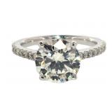 14k Gold Brilliant XXX 3.43 ct Lab Diamond Ring 14k Gold Brilliant XXX 3.43 ct Lab Diamond Ring