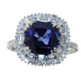 14kt Gold 4.87 ct Sapphire & Diamond Ring 14kt Gold 4.87 ct Sapphire & Diamond Ring