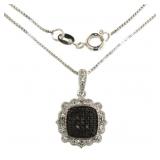 Elegant Black Diamond Designer Necklace Elegant Black Diamond Designer Necklace