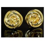 Round 2.00 ct Natural Citrine Stud Earrings Round 2.00 ct Natural Citrine Stud Earrings
