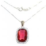 Cushion Cut 6.50 ct Ruby Pendant Cushion Cut 6.50 ct Ruby Pendant