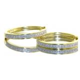 Brilliant 20 mm Diamond Hoop Earrings Brilliant 20 mm Diamond Hoop Earrings