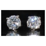 14kt Gold Brilliant 3/4 ct Diamond Stud Earrings 14kt Gold Brilliant 3/4 ct Diamond Stud Earrings