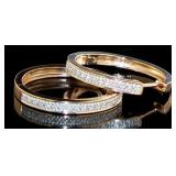 Brilliant 20 mm Diamond Hoop Earrings Brilliant 20 mm Diamond Hoop Earrings