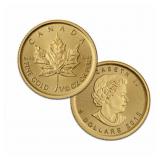 1/10 oz Gold Maple Leaf (Year Varies - Sealed) 1/10 oz Gold Maple Leaf (Year Varies - Sealed)