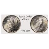 1921-1935 Peace Silver Dollar Random Year 1921-1935 Peace Silver Dollar Random Year