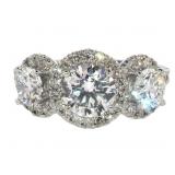 14k Gold Brilliant 2.71 ct VS Lab Diamond Ring 14k Gold Brilliant 2.71 ct VS Lab Diamond Ring