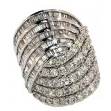 10k Gold 4.00 ct Diamond Cocktail Ring 10k Gold 4.00 ct Diamond Cocktail Ring