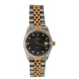 Rolex Gent's Oyster Perpetual Datejust 36 wDiamond Rolex Gent's Oyster Perpetual Datejust 36 wDiamond
