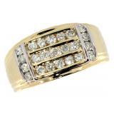 10k Gold Men's 0.75 ct Diamond Ring 10k Gold Men's 0.75 ct Diamond Ring