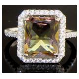 Emerald Cut Sultanite Color Change Ring Emerald Cut Sultanite Color Change Ring