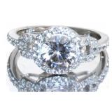 Round 2.40 ct White Sapphire Designer Ring Round 2.40 ct White Sapphire Designer Ring