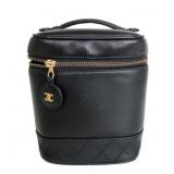Chanel CC Mark Vanity Cosmetic Lambskin Leather Chanel CC Mark Vanity Cosmetic Lambskin Leather