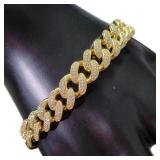 Gent's 8' Miami Cuban Link Pave' Bracelet Gent's 8' Miami Cuban Link Pave' Bracelet