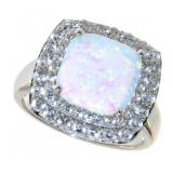 Cushion Cut 2.75 ct Opal Designer Ring Cushion Cut 2.75 ct Opal Designer Ring