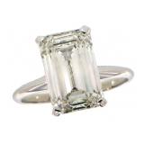 14k Gold 5.00 ct Emerald Cut Lab Diamond Ring 14k Gold 5.00 ct Emerald Cut Lab Diamond Ring