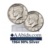 1964 Kennedy 90% Silver Half Dollar 1964 Kennedy 90% Silver Half Dollar