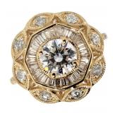 14k Gold 1.72 ct Brilliant VS2 Lab Diamond Ring 14k Gold 1.72 ct Brilliant VS2 Lab Diamond Ring