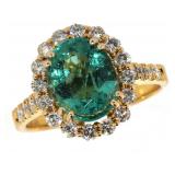 14k Gold 3.06 ct Natural Emerald & Diamond Ring 14k Gold 3.06 ct Natural Emerald & Diamond Ring