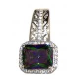 Radiant Cut 4.35 ct Mystic Topaz Pendant Radiant Cut 4.35 ct Mystic Topaz Pendant
