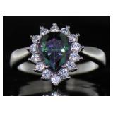 Pear Cut 3.42 ct Mystic Topaz Cocktail Ring Pear Cut 3.42 ct Mystic Topaz Cocktail Ring
