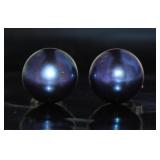 Genuine Tahitian Freshwater Pearl Earrings Genuine Tahitian Freshwater Pearl Earrings