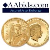 2023 1/2 GRAM .999 GOLD COOK ISLANDS SPARTA 2023 1/2 GRAM .999 GOLD COOK ISLANDS SPARTA