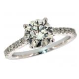 14k Gold 1.84 ct Brilliant VS2 Lab Diamond Ring 14k Gold 1.84 ct Brilliant VS2 Lab Diamond Ring