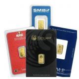 One Gram - Gold Bullion Bar (Our Choice) One Gram - Gold Bullion Bar (Our Choice)