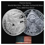 1 Oz: Patriot Series II World War One Silver Coin 1 Oz: Patriot Series II World War One Silver Coin
