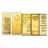Investor Grade 1 Kilo - .999 Fine GOLD Bar Random Investor Grade 1 Kilo - .999 Fine GOLD Bar Random