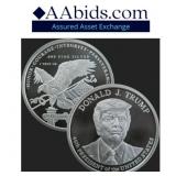 1 OZ - .999 SILVER ROUND DONALD J TRUMP 1 OZ - .999 SILVER ROUND DONALD J TRUMP