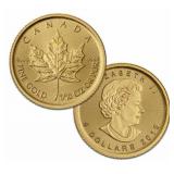 1/10 oz Gold Maple Leaf (Year Varies - Sealed) 1/10 oz Gold Maple Leaf (Year Varies - Sealed)