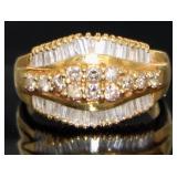 18kt Gold Natural 1.00 ct Diamond Ring 18kt Gold Natural 1.00 ct Diamond Ring