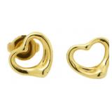 Tiffany 18kt Gold Open Heart Earrings Tiffany 18kt Gold Open Heart Earrings