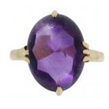 18kt Gold Natural Cabochon Amethyst Ring 18kt Gold Natural Cabochon Amethyst Ring